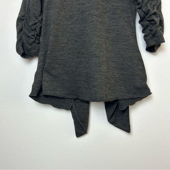 Athleta Cardigan Womens Small Dark Green Waterfall Open Front Athleisure Comfort - Picture 12 of 12